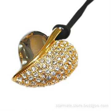 Jewelry-shaped USB Flash Drive with 32MB to 16GB Capacity, Hot-swap and Plug-and-play Functions